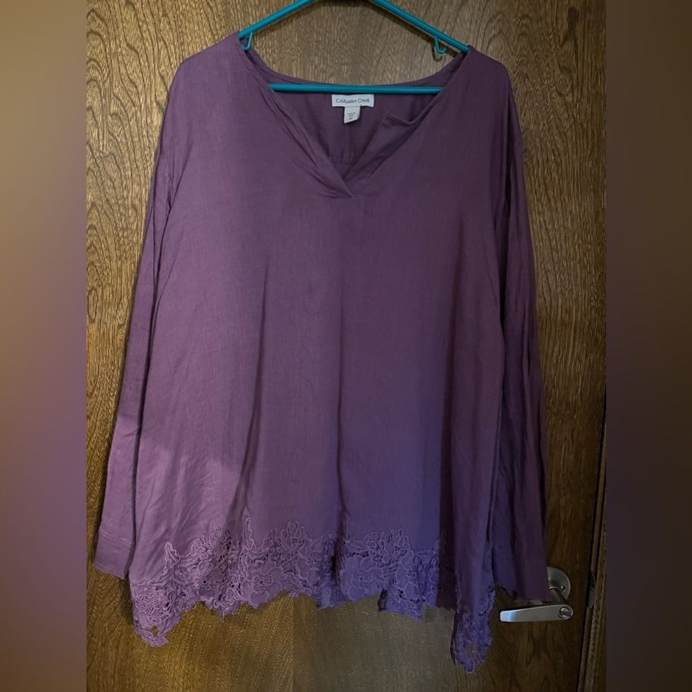Coldwater Creek Purple Top